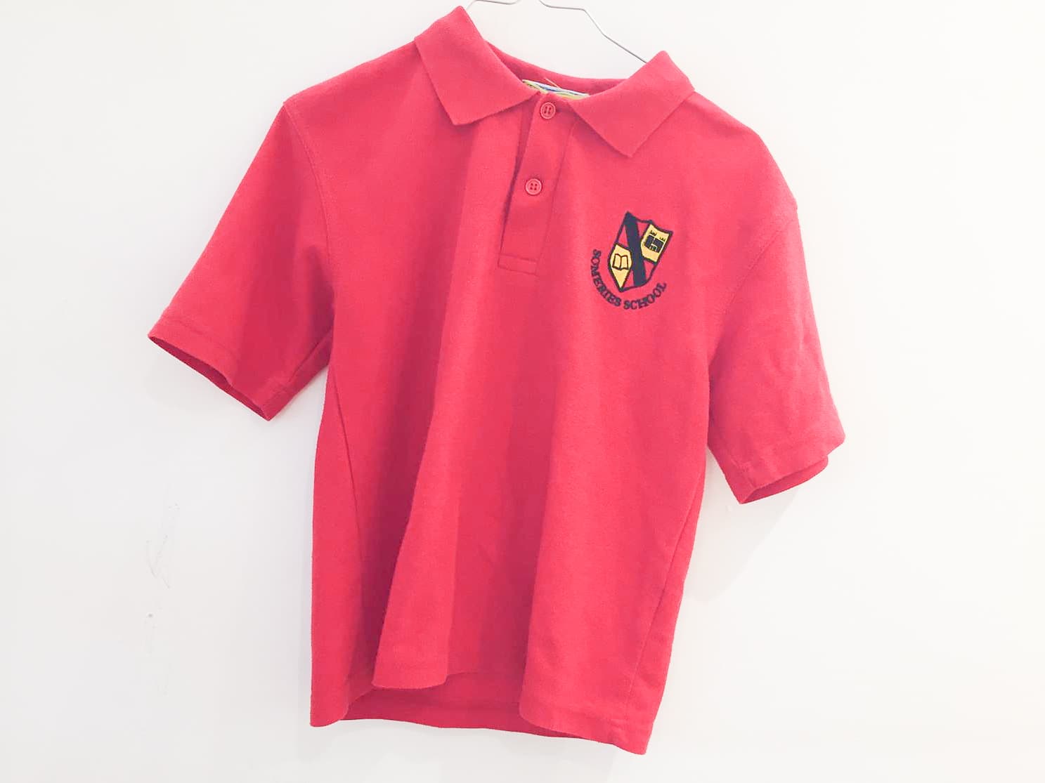 Red PE Polo Shirt